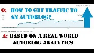 How to grow traffic for an autoblog - explanation with a real world example