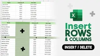 How to Add Rows and Columns in Excel