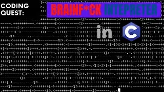 Creating A BrainF*ck Interpreter in C | CODING QUEST