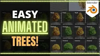 EASY ANIMATED TREES ON BLENDER | BOTANIQ ADDON UPDATE