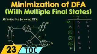 Minimization of DFA (With Multiple Final States)