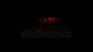 PREVIEW Happy Christmas Red 3D Text in Night (Dark Mode) 1080p 25FPS | Check Description Below