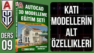 09 Katı Modellerin Alt Özellikleri: Kutu, Silindir, Koni, Küre vb | Autocad 3D Eğitim Seti