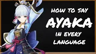 How to say Ayaka in Genshin Impact #shorts