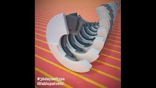 Cinema 4d and V-Ray 36 days of type live 