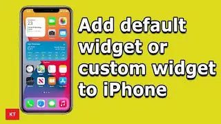 How to add widget to iPhone home screen | Add default and custom widget