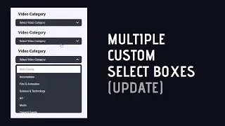 Create Multiple Custom Select Boxes In A Webpage