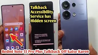 How To Disable Talkback Redmi note 13pro | double tap kaise hataye | TalkBack hidden screen Disable
