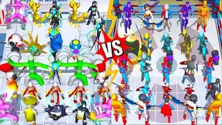 Color Friend 100 Doors Vs Merge Supper Hero ⭐ Merge Simulator Battles