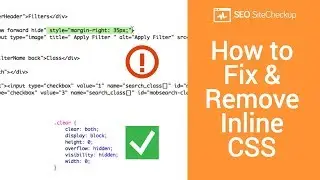 How to Fix & Remove Inline CSS