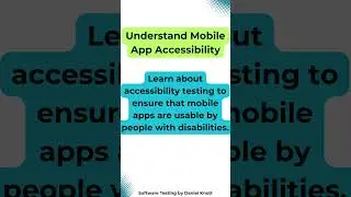 Understand Mobile App Accessibility 