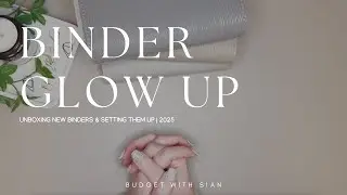 BINDER GLOW UP | Low Income | Savings | Sinking Funds | UK Cash Budgeter