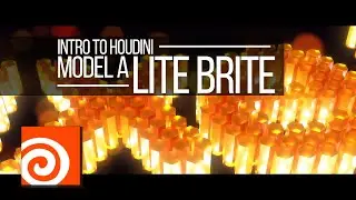 Procedurally Modelling a Lite Brite || Introduction to Houdini