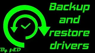 How to Backup and Restore Drivers in Windows with Double Driver 2016