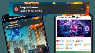 Hamster Kombat Request Error Problem| Hamster Kombat Unable to get account info problem