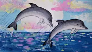 Как нарисовать дельфина.