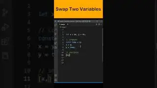 Javascript tip: How To Swap Values Of Two Variables??  