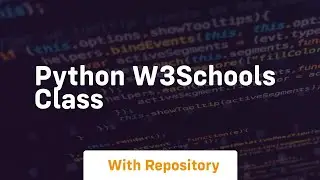 python w3schools class