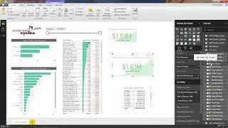 Power BI Demo Showing Key Metrics with Cards & KPI Visuals | Microsoft Power BI Desktop for Business