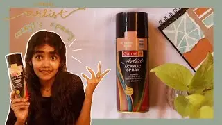 how to use a spray paint + camel artist acrylic spray review