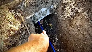 How to run pex from water meter to house