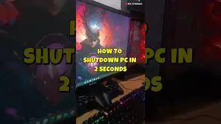 How to Shutdown PC in 2 Seconds #pctips #windowstips #tech