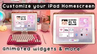 How to Customize your iPad Home Screen | Animated Widgets | iOS 15 Widgets ✨