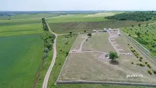 Крым, Мемориал поле Альминского сражения, с. Вилино, Бахчисарайский р-н вид с высоты птичьего полета
