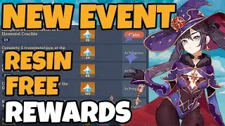 New CO-OP Elemental Crucible Event!!! 300 Primogems Resin Free Rewards And More!!! - Genshin Impact