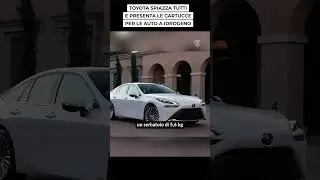 Toyota spiazza tutti con le CARTUCCE a IDROGENO