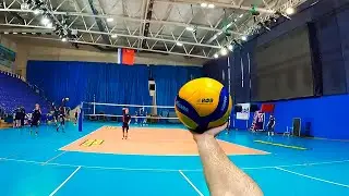 Volleyball First Person | Wing Spiker | Highlights | Youth Team VC Fakel (POV)