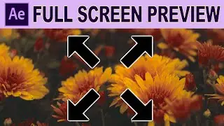 Full Screen Preview and Maximize Composition Panel - Adobe After Effects Tutorial