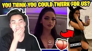 RICEGUM CALLS 18 YEAR OLD TANA MONGEAU WANNABE AND HAS HER TW3RK LIVE ON STREAM!