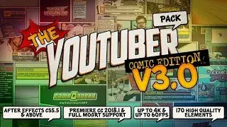 Comic Book Animation Pack for YouTuber - After Effects & Premiere Pro