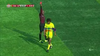 Mohamed Isa 'Mo Banka' alipigwa red  card kwa kosa hili wakati Yanga ikifungwa 0-3 na Kagera Sugar