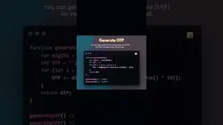 Generate OTP via JavaScript 