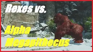Ark Survival Ascended: Alpha Megapithecus versus Rexes