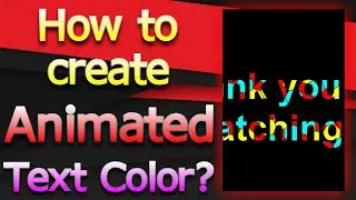 How to create Animated Text Color? (HTML & CSS)