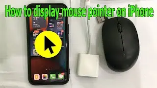 How to display mouse pointer on iPhone simply with OTG Lightning