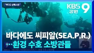 바다에도 씨피알(SEA.P.R.)…환경 수호 소방관들 / KBS  2024.11.09.