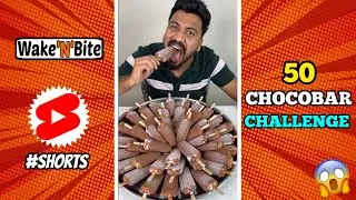 50 CHOCOBAR ICE CREAM EATING CHALLENGE😱🔥 #shorts #foodie #foodlover