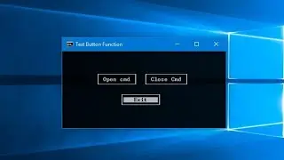 Batch / Cmd clickable button | Cmd menu