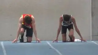 Guillaume sur 60m. à Obourg le 5 janvier 2019