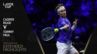 Casper Ruud v Tommy Paul Extended Highlights | Laver Cup 2023 Match 6