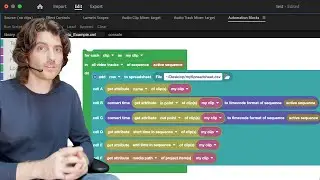 Clips to Spreadsheet with Premiere Pro & Automation Blocks