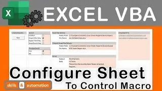 VBA Automation Project || Build a Worksheet to Control the Flow of a Macro || Lots of Tips & Tricks
