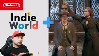 Смотрим NINTENDO INDIE WORLD + играем в HOGWARTS LEGACY на SWITCH // DenisMajor