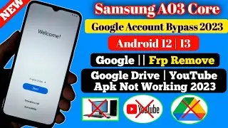 Samsung A03 Core Android 12 /13 Frp Bypass Without Pc | Without Activity Manager New Method 2023