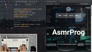 ASMR Programming - Awesome Animated Navbar - No Talking