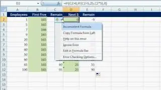 Microsoft Excel Tutorial - Complex IF Function Example